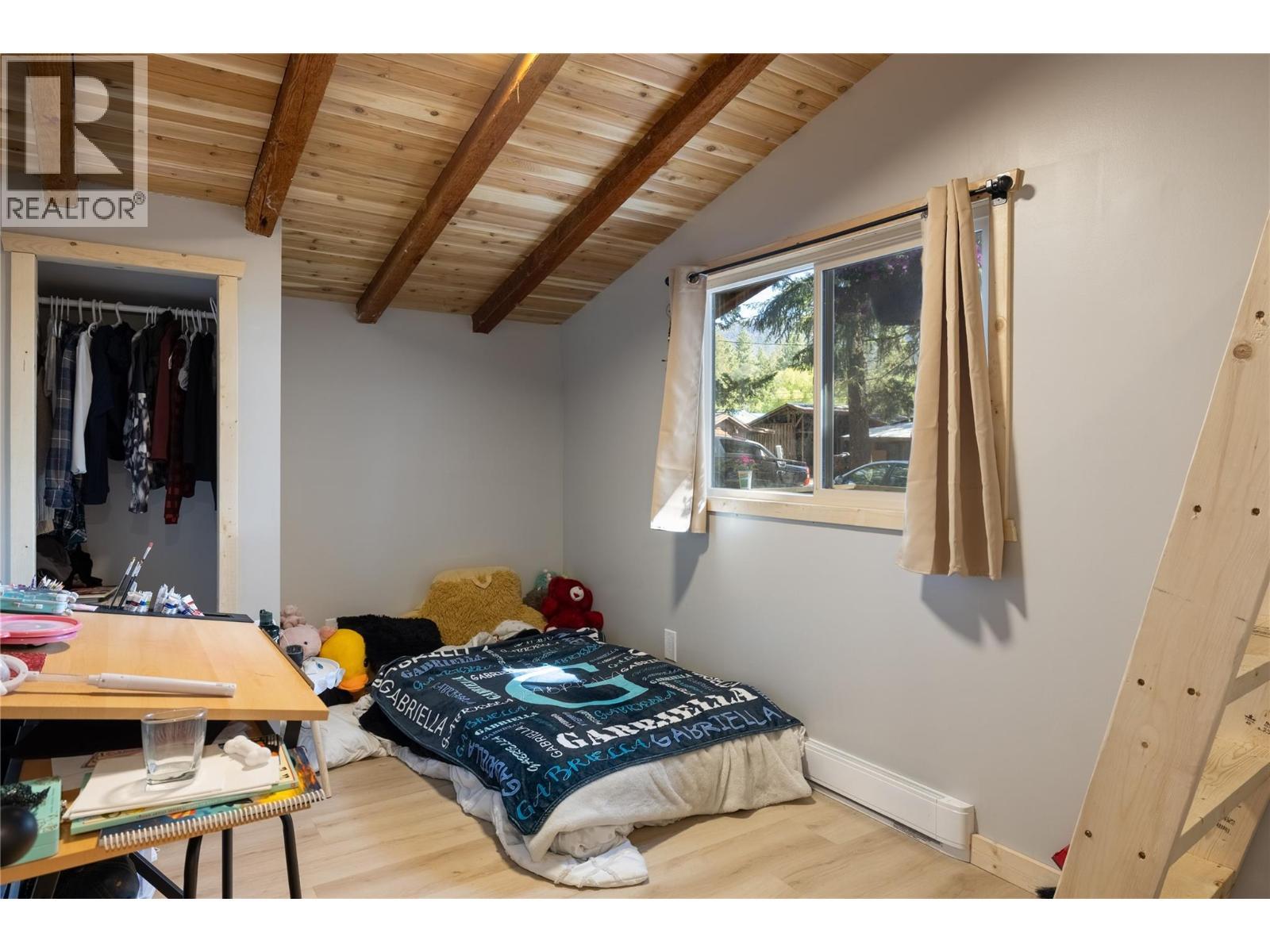Bedroom 1 main floor - 4644 97 Highway, Westwold, BC - Indoor Photo Showing Bedroom