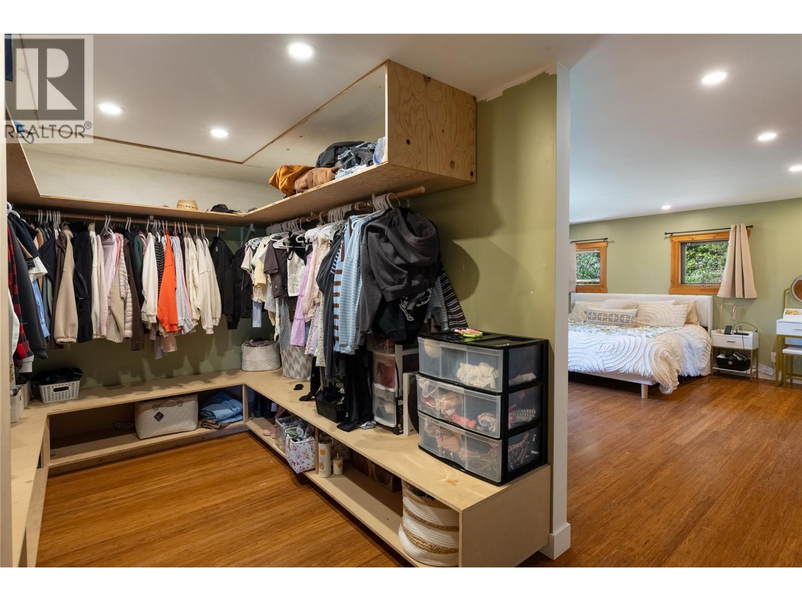 Walk-in closet - Main bedroom - 4644 97 Highway, Westwold, BC - Indoor With Storage