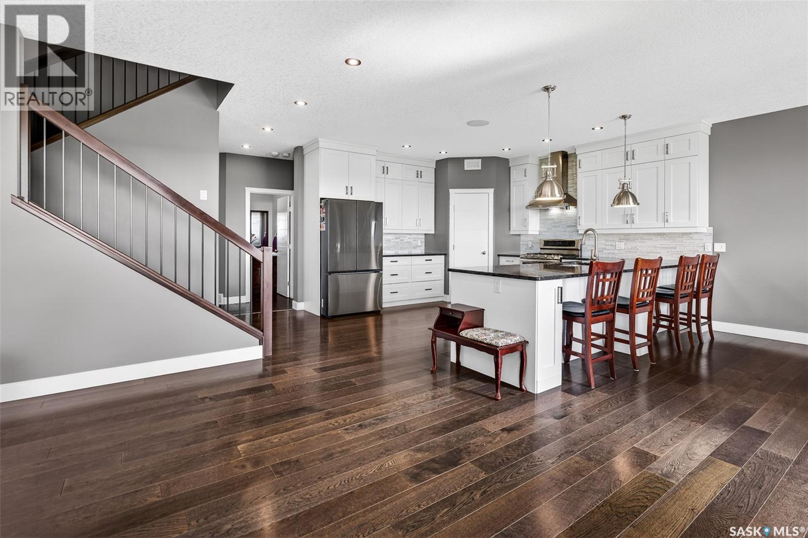 156 Iron Bridge Drive, Moose Jaw, SK - Indoor Photo Showing Kitchen With Upgraded Kitchen