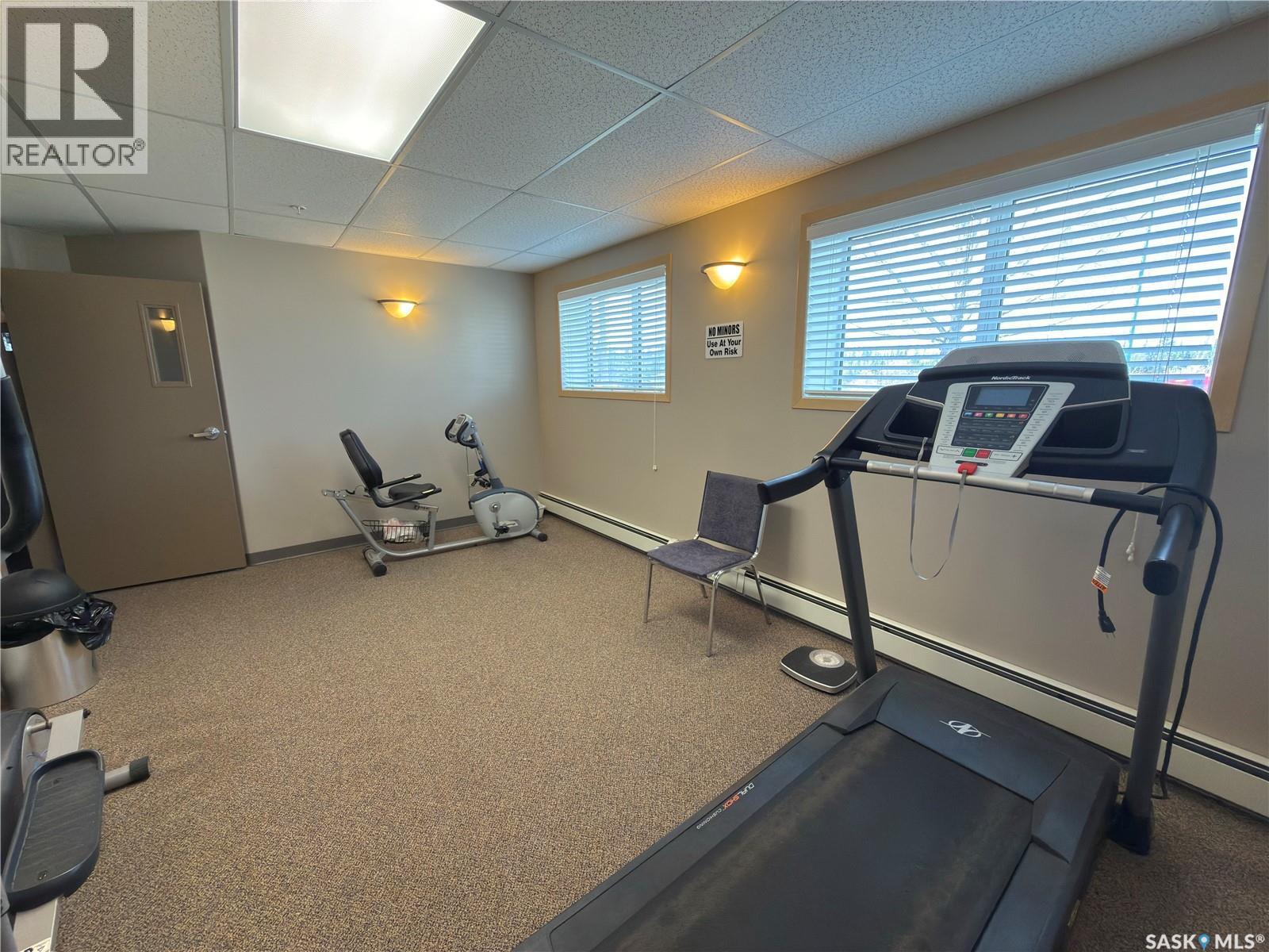 404 395 River Street E, Prince Albert, SK - Indoor Photo Showing Gym Room