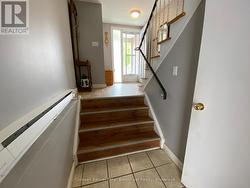 View from basement to entrance door. -