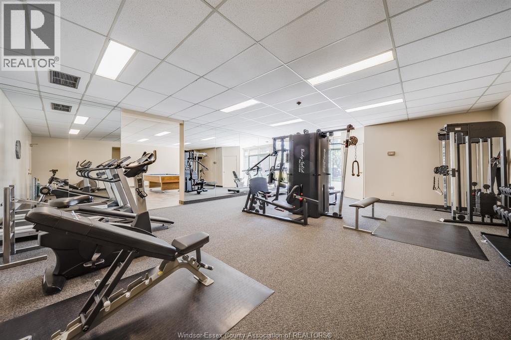 3601 Riverside Drive East Unit# 607, Windsor, ON - Indoor Photo Showing Gym Room