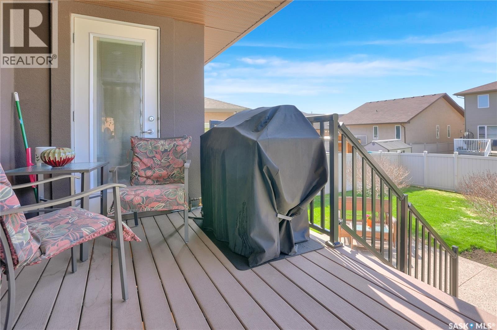 4117 Green Rose Crescent, Regina, SK - Outdoor With Deck Patio Veranda With Exterior