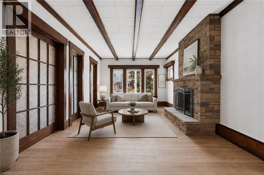 167 Balmoral Avenue S, Hamilton, ON - Indoor With Fireplace