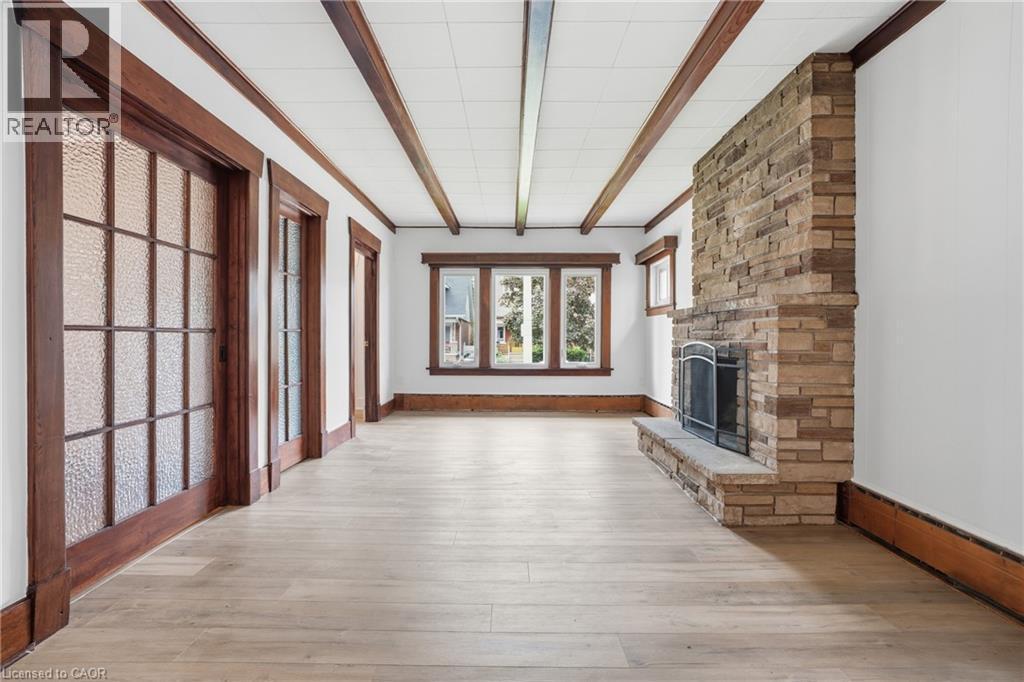 167 Balmoral Avenue S, Hamilton, ON - Indoor Photo Showing Other Room With Fireplace