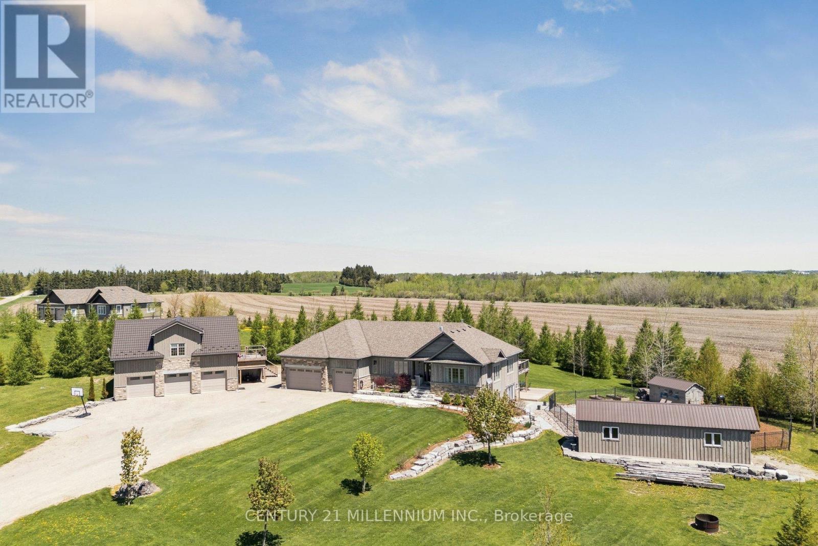 434541 4Th Line, Amaranth, ON - Outdoor With Deck Patio Veranda With View