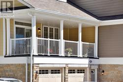 Large balcony over garage -