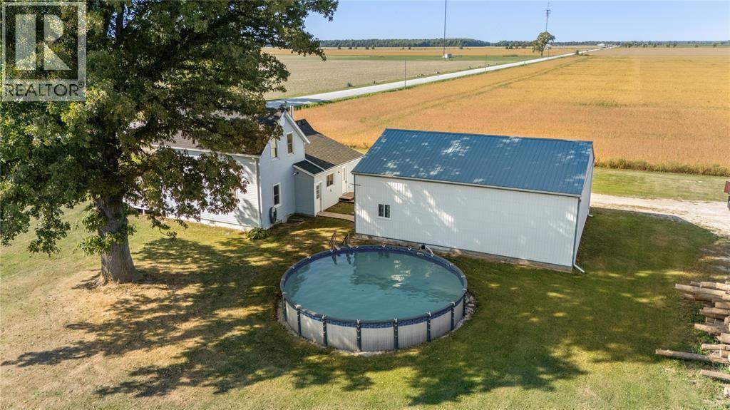 1224 Brigden Road, Sombra, ON - Outdoor With Above Ground Pool With View