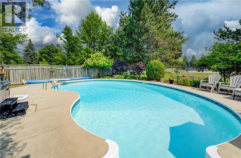 341 Cooper Street, Cambridge, ON - Outdoor With In Ground Pool With Backyard