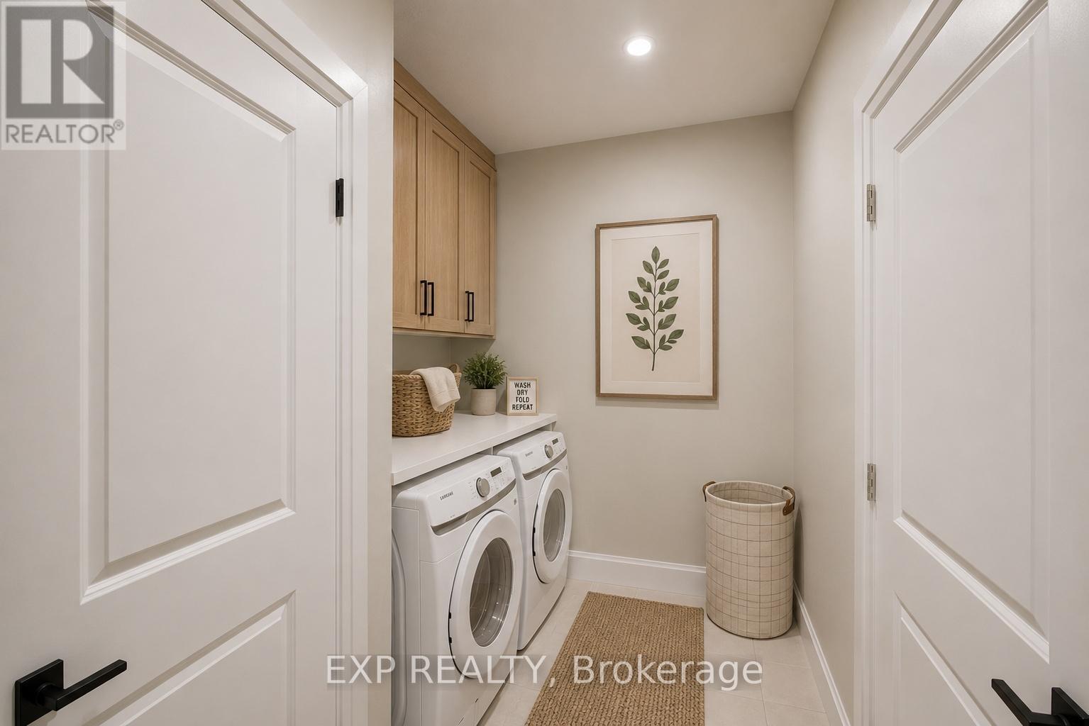 Virtually staged for illustrative purposes - 101 Bedell Drive, Mapleton, ON - Indoor Photo Showing Laundry Room