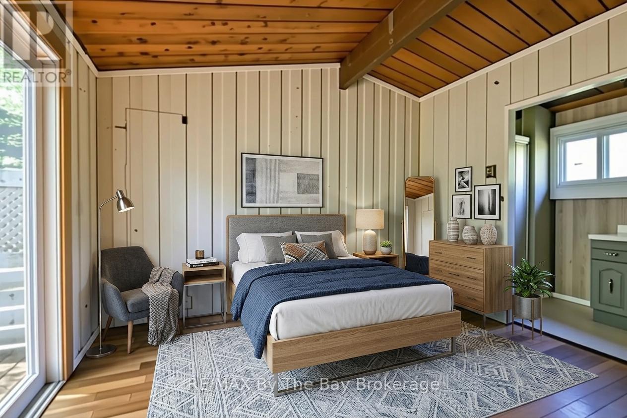 Primary Bedroom - Virtually Staged. - 22 Talon Trail, Tiny, ON - Indoor Photo Showing Bedroom