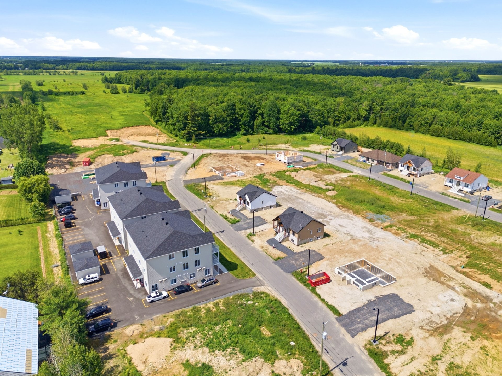 Aerial View - 150 Rue Rousseau, Sainte-Perpétue, QC