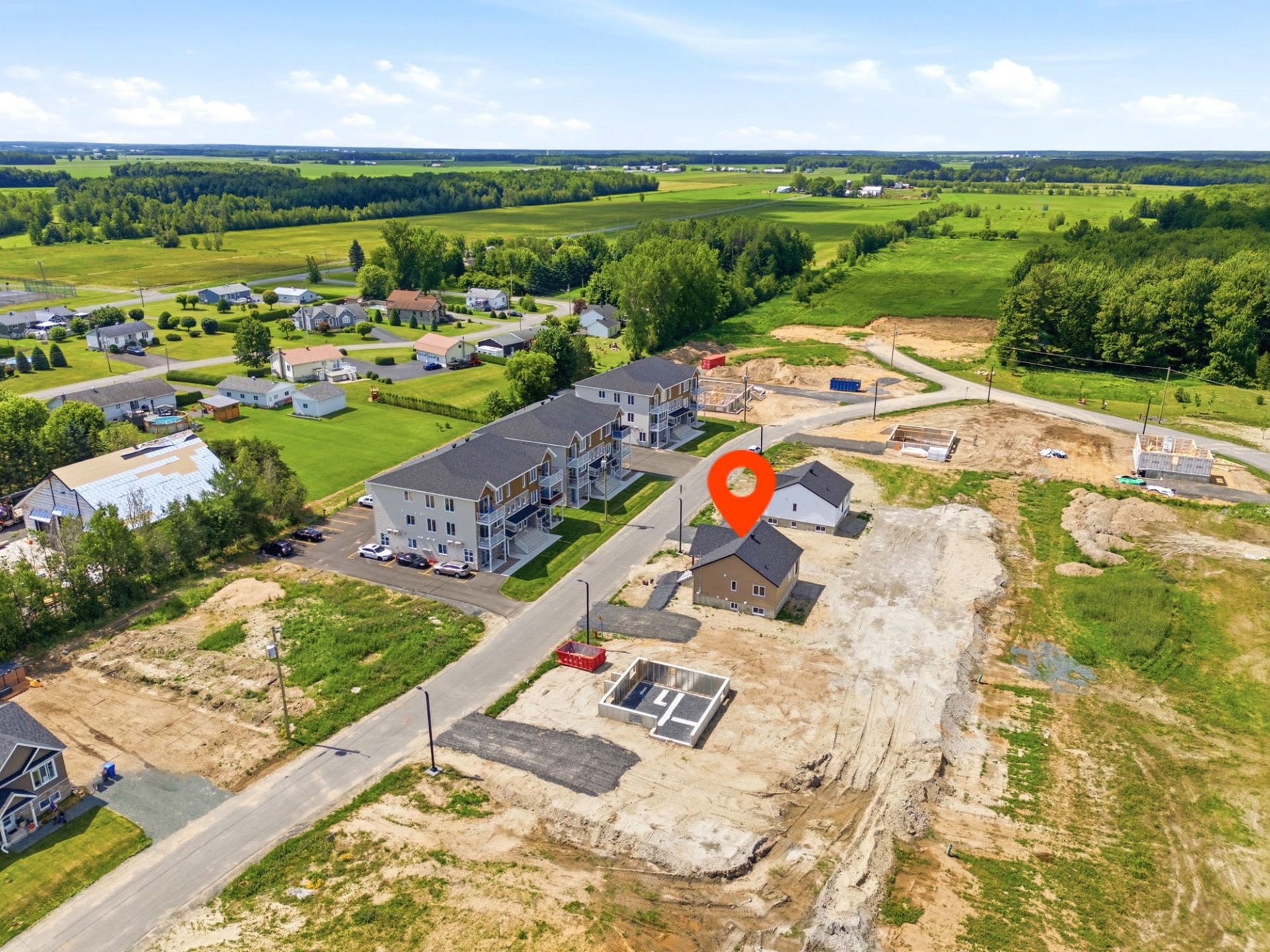 Aerial View - 150 Rue Rousseau, Sainte-Perpétue, QC
