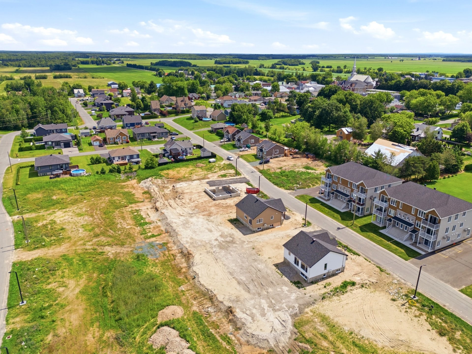 Aerial View - 150 Rue Rousseau, Sainte-Perpétue, QC