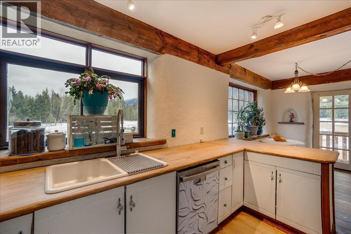 Main house kitchen - 3918 Passmore Upper Road, Passmore, BC - Indoor Photo Showing Kitchen