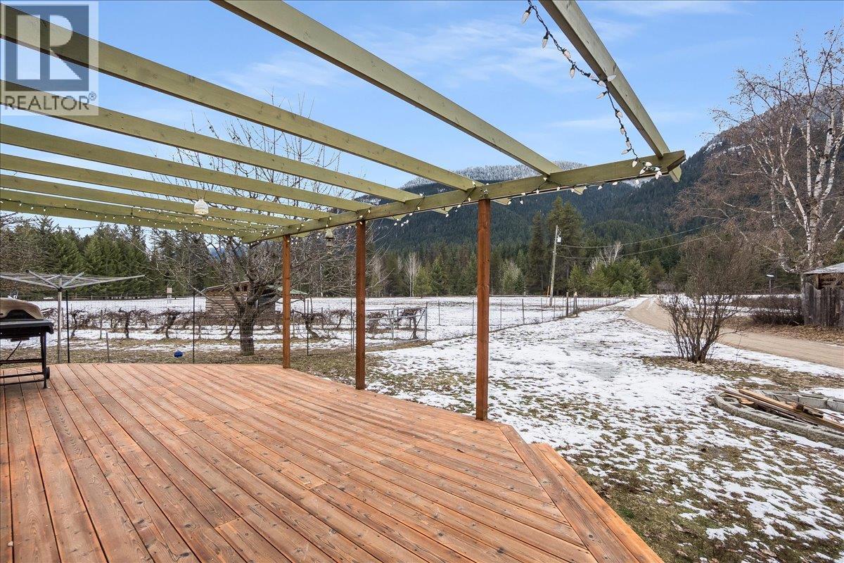 Main house deck - 3918 Passmore Upper Road, Passmore, BC - Outdoor With View