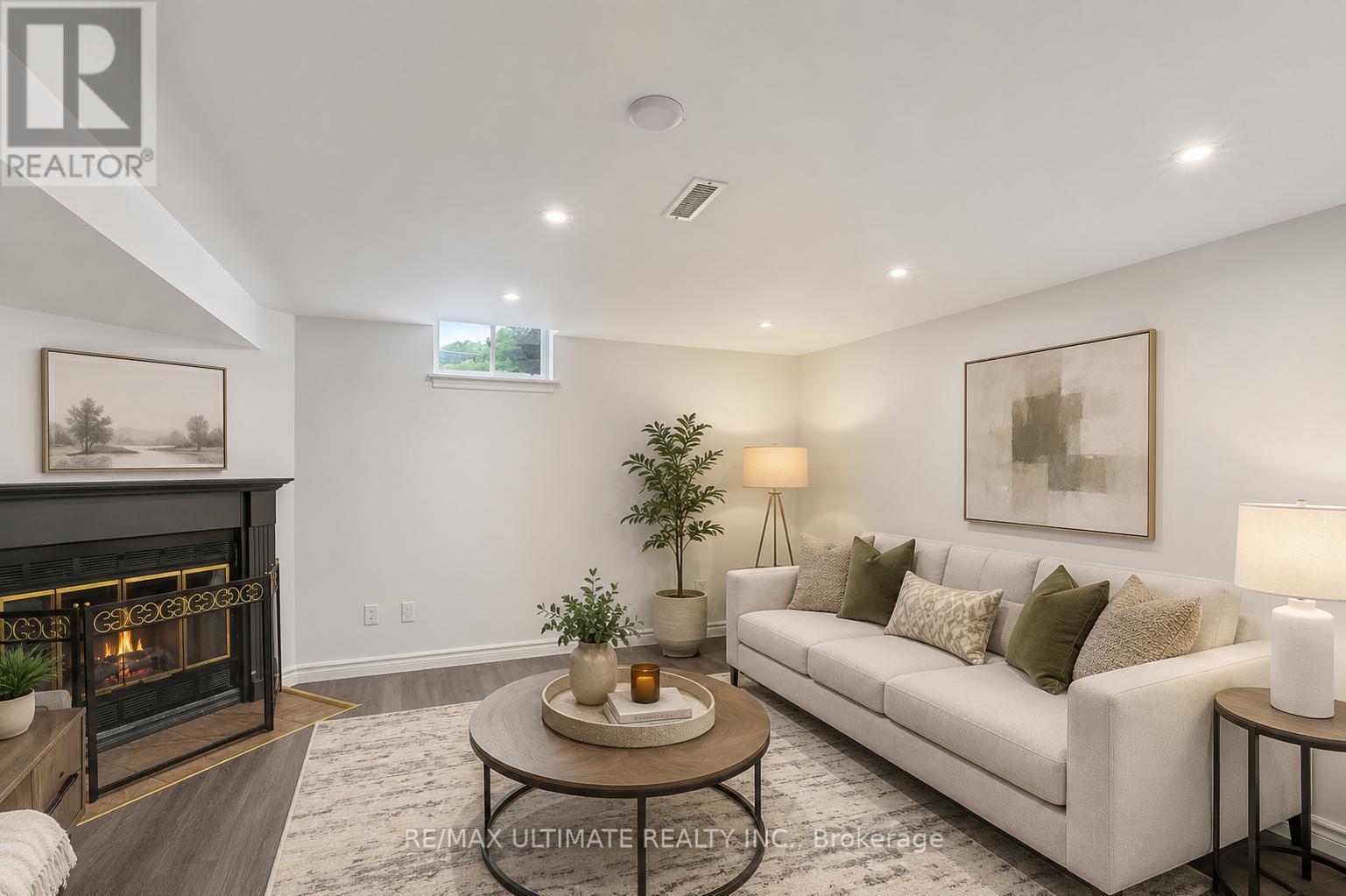29 Kipling Crescent, Ajax, ON - Indoor Photo Showing Living Room With Fireplace