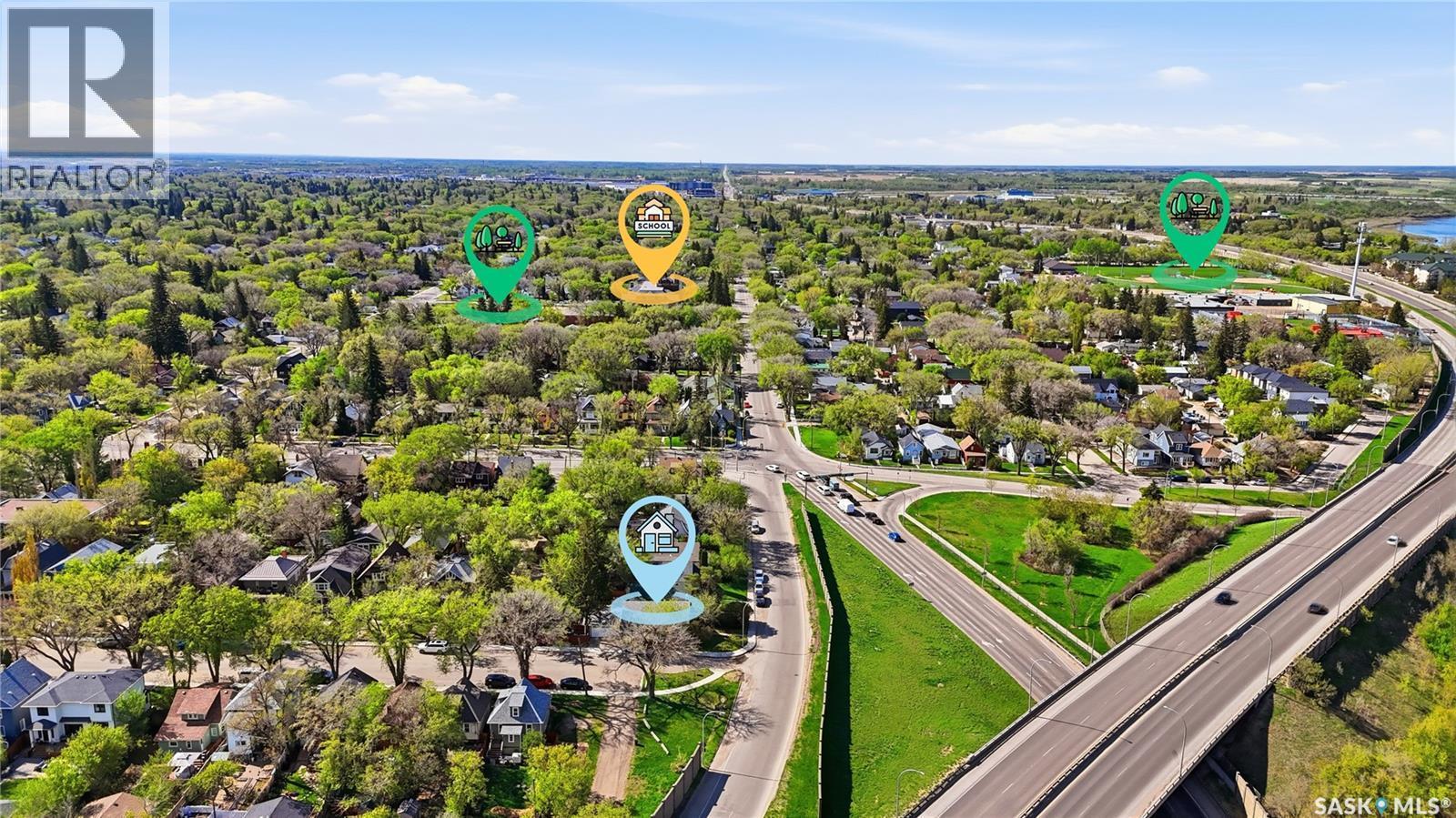 1001 Lorne Avenue, Saskatoon, SK - Outdoor With View