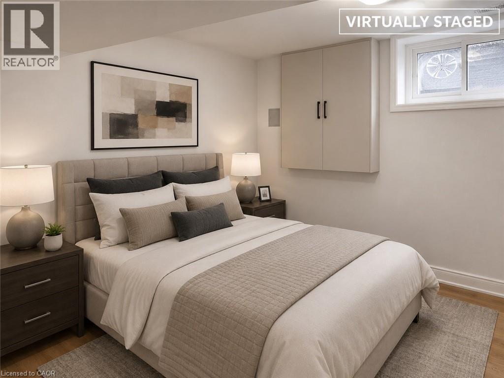 Virtually Staged - 35 Dorothy Street, Hamilton, ON - Indoor Photo Showing Bedroom