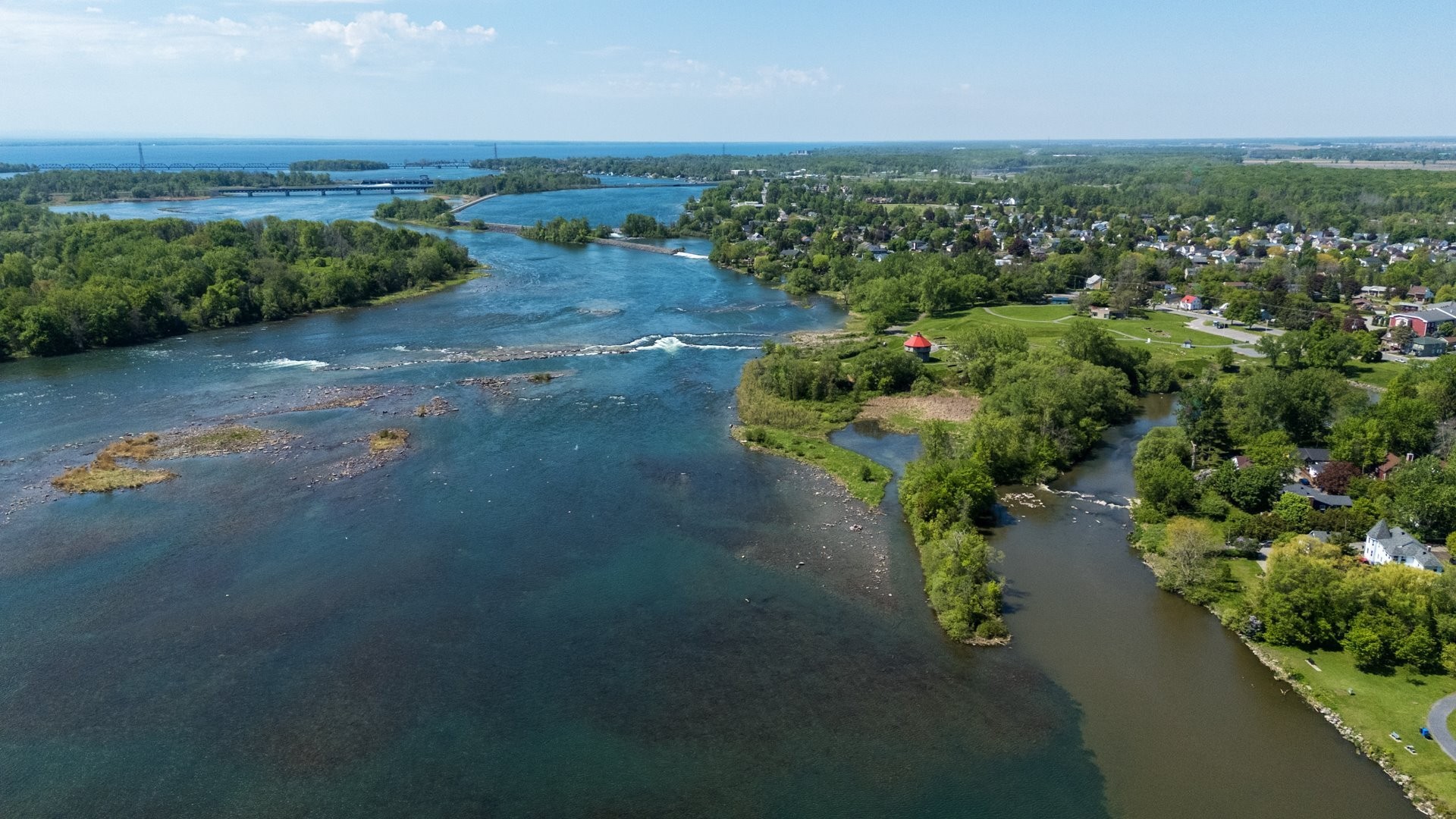 Aerial View - 357B Ch. Du Fleuve, Coteau-Du-Lac, QC - Outdoor With Body Of Water With View