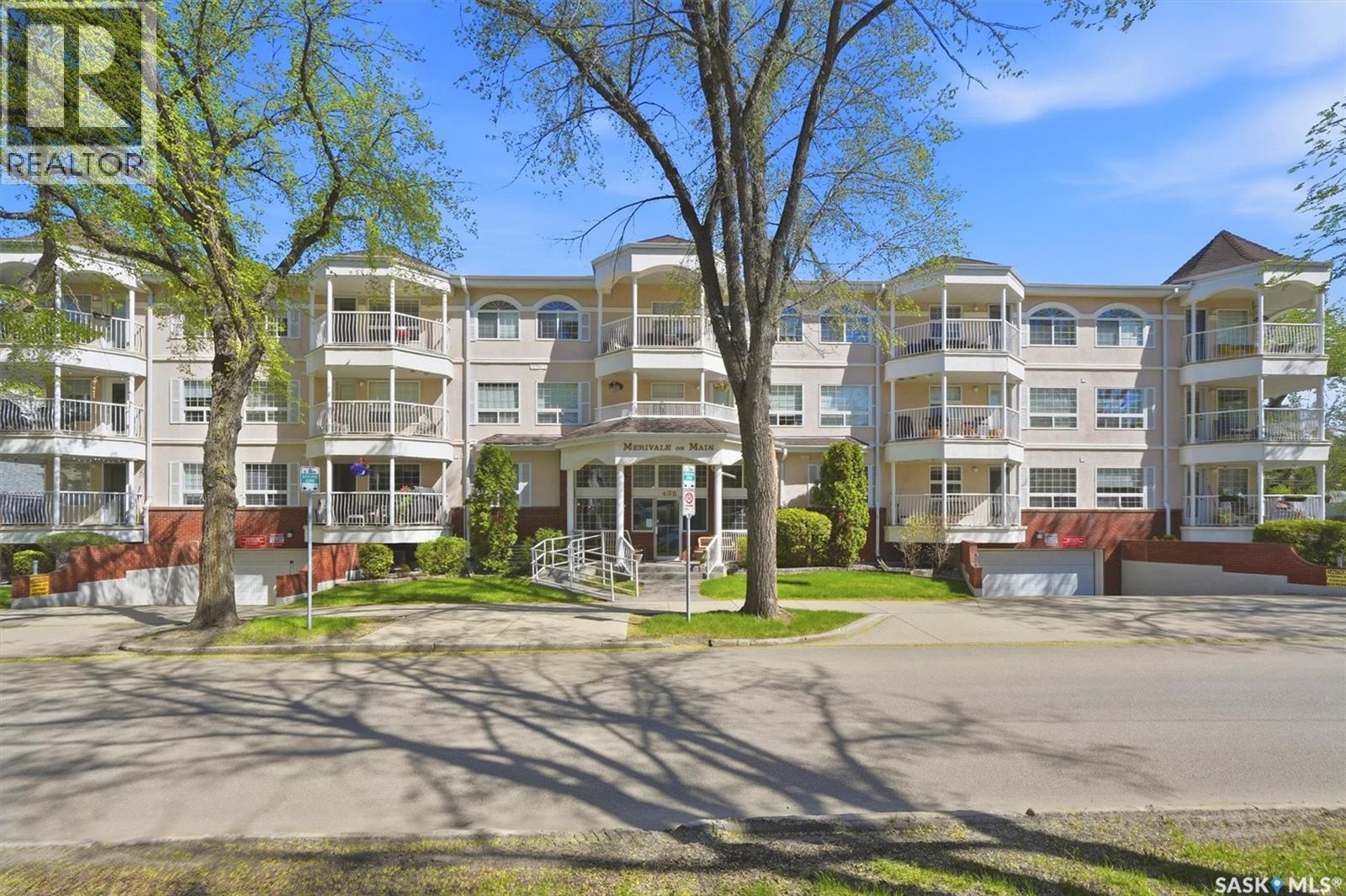 205 435 Main Street, Saskatoon, SK - Outdoor With Balcony With Facade