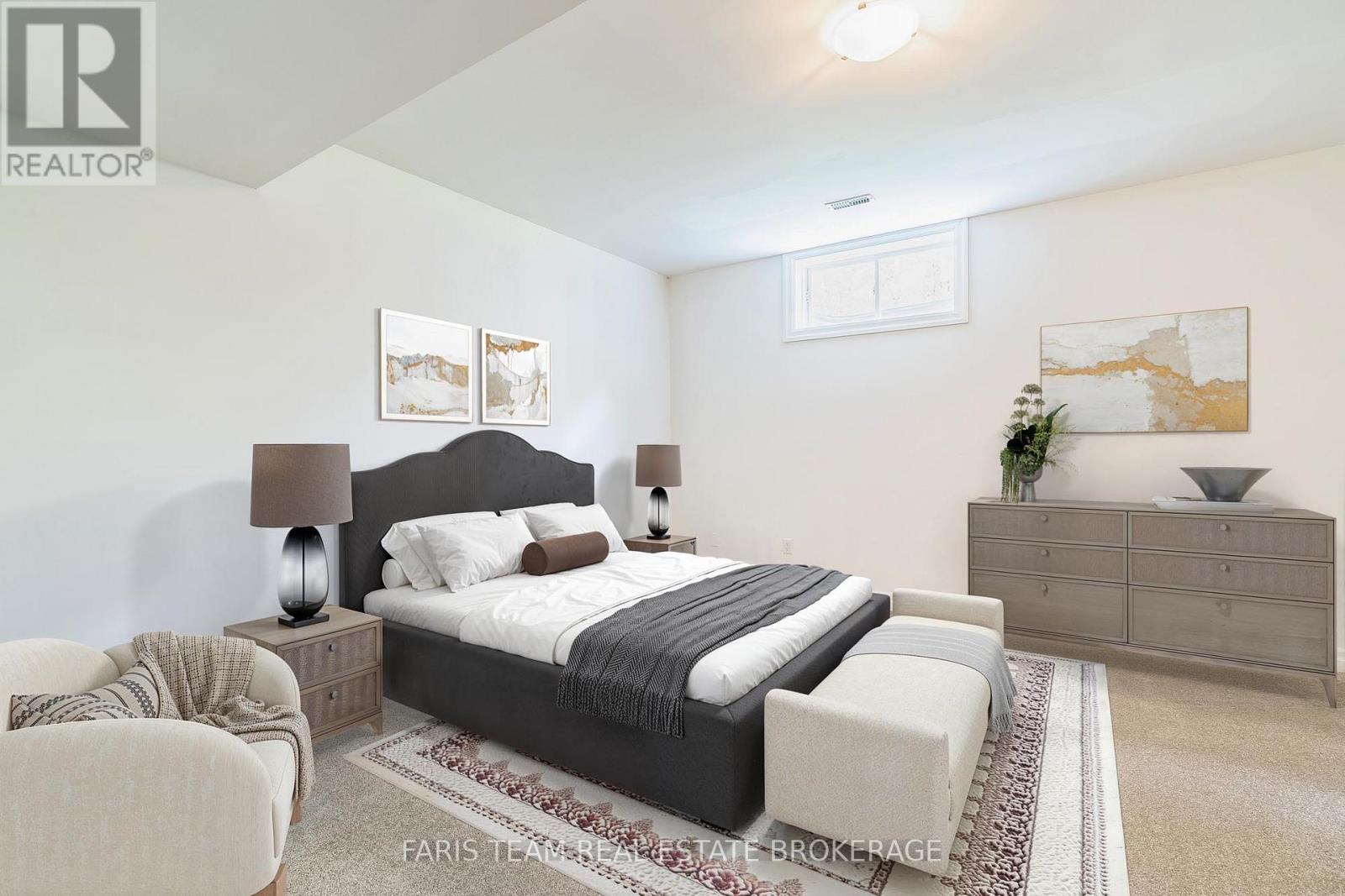Virtually Staged - 470 Baseline Road S, Tiny, ON - Indoor Photo Showing Bedroom