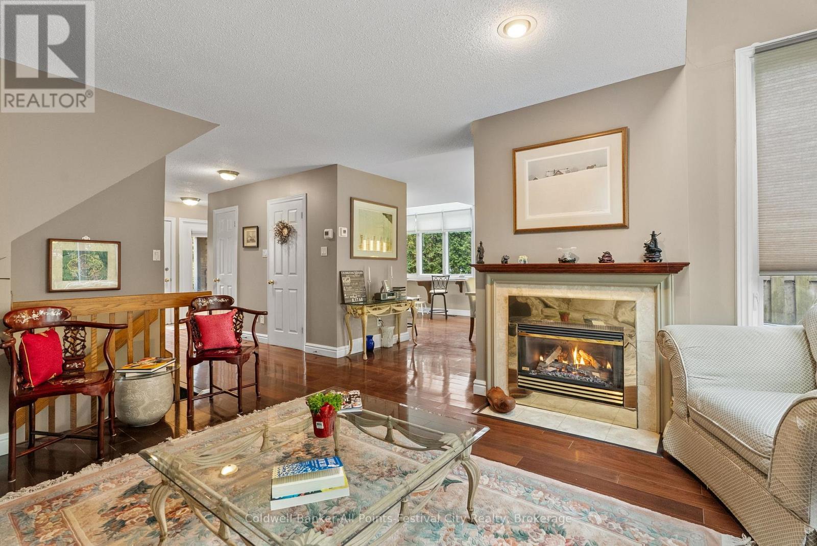 28 - 76582 Jowett'S Grove Road, Bluewater (Bayfield), ON - Indoor Photo Showing Living Room With Fireplace