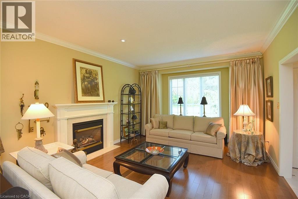 712 Robson Road, Waterdown, ON - Indoor Photo Showing Living Room With Fireplace