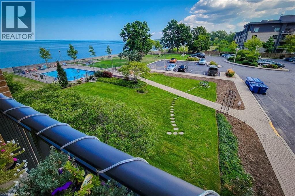 500 Green Road Unit# 901, Stoney Creek, ON - Outdoor With Body Of Water With In Ground Pool With View
