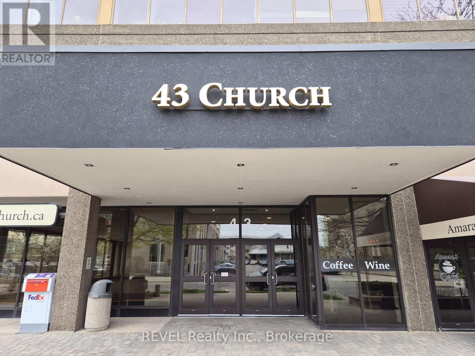 Front entrance to 43 Church - 202 - 43 Church Street, St. Catharines (Downtown), ON