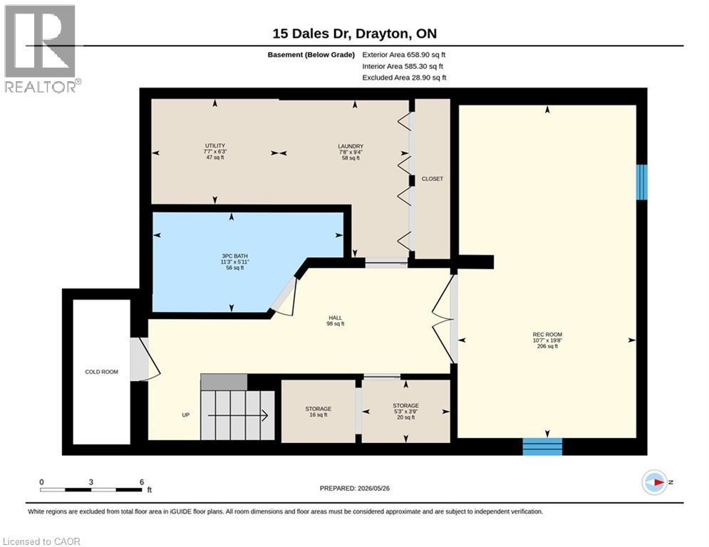 Basement (below grade) - 15 Dales Drive, Drayton, ON - Other