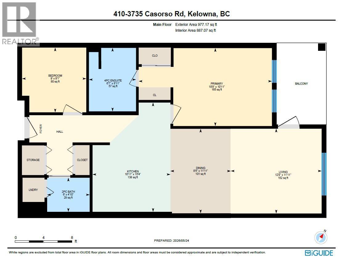 Floor Plan & Measurements - 3735 Casorso Road Unit# 410, Kelowna, BC - Other