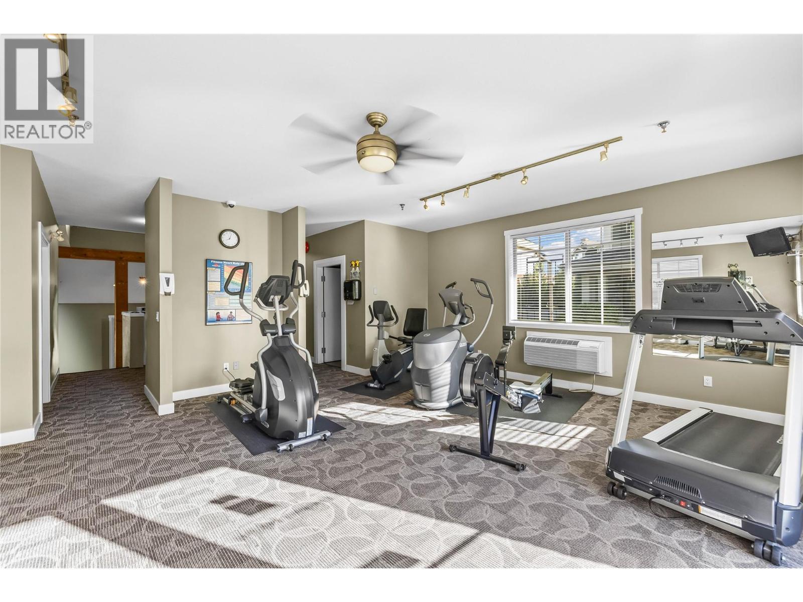 Clubhouse Gym - 3735 Casorso Road Unit# 410, Kelowna, BC - Indoor Photo Showing Gym Room