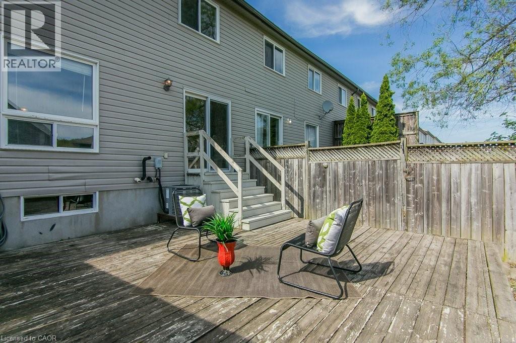 Expansive wood deck with privacy fencing and mature trees - 71 Foxglove Crescent, Kitchener, ON - Outdoor With Deck Patio Veranda With Exterior