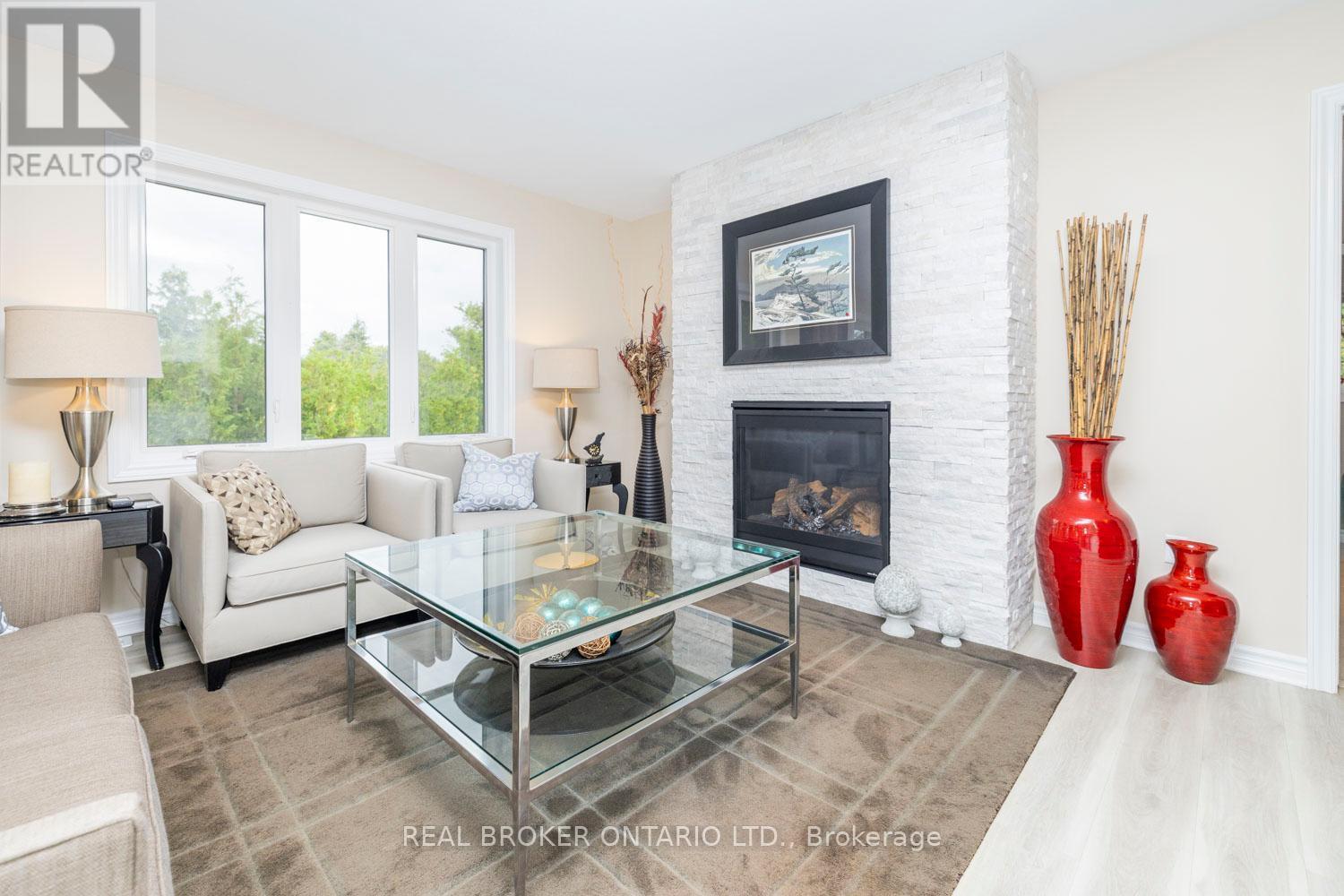 486 Code Drive, Montague, ON - Indoor Photo Showing Living Room With Fireplace