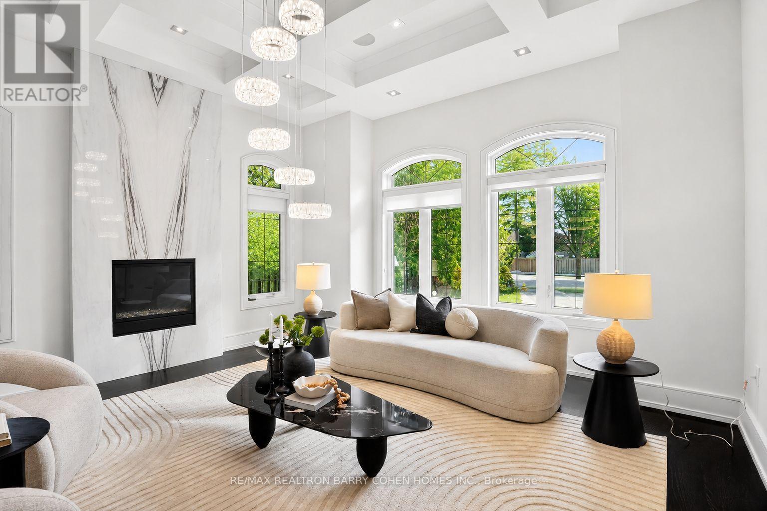 29 Junewood Crescent, Toronto, ON - Indoor Photo Showing Living Room With Fireplace