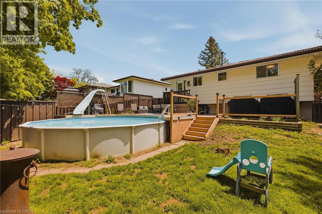 62 Bechtel Drive, Kitchener, ON - Outdoor With Above Ground Pool With Deck Patio Veranda With Backyard
