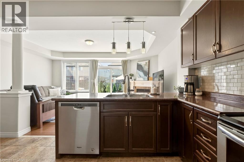 62 Fall Fair Way, Binbrook, ON - Indoor Photo Showing Kitchen With Double Sink