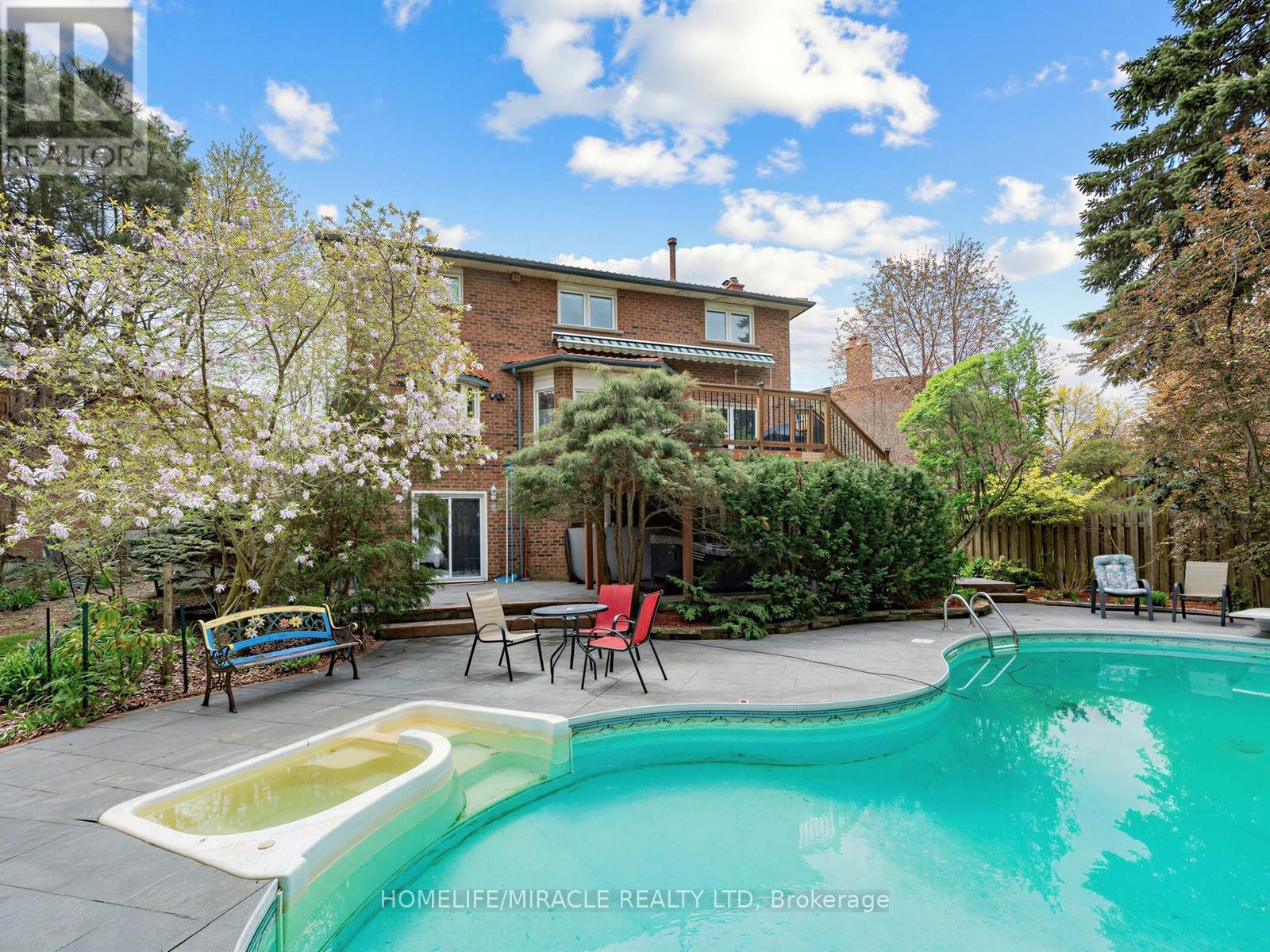 2023 Jacamar Court, Mississauga, ON - Outdoor With In Ground Pool With Deck Patio Veranda