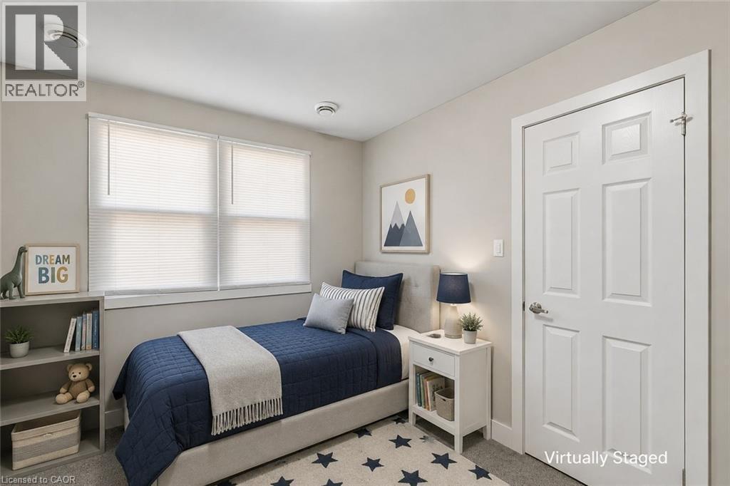 Unit B - Bedroom 2 - Virtually Staged - 158 Laurentian Drive N, London, ON - Indoor Photo Showing Bedroom