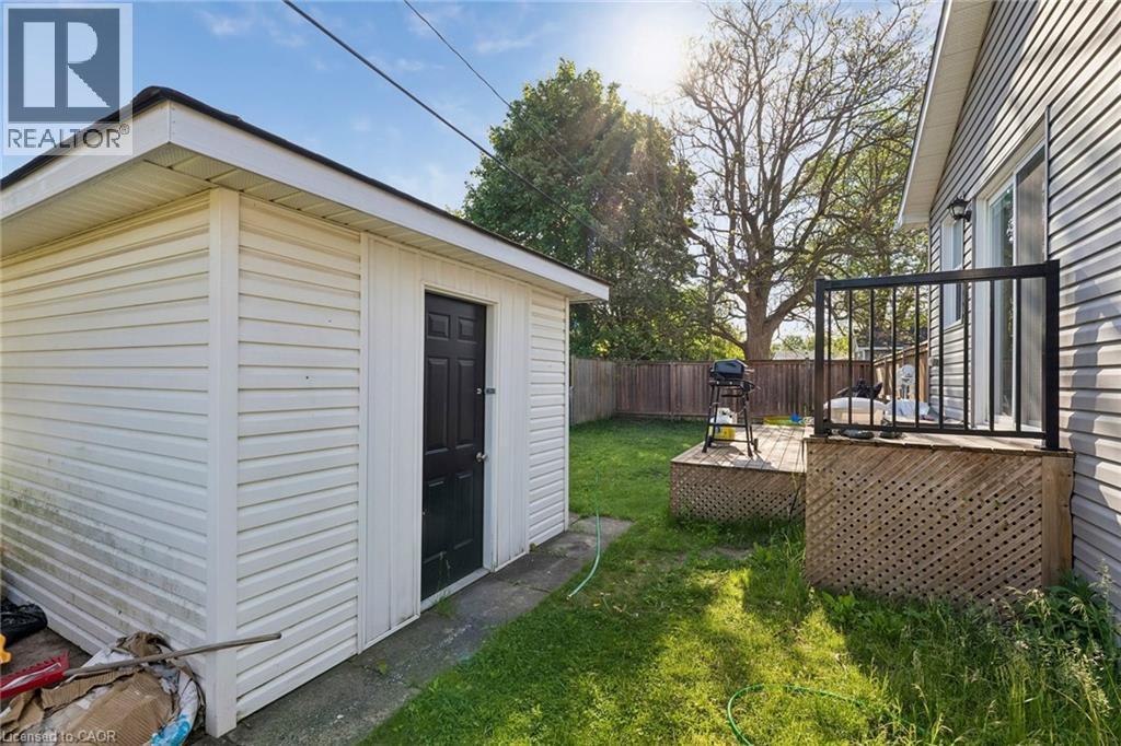 Unit B - Backyard with Garden Shed - 158 Laurentian Drive N, London, ON - Outdoor With Exterior
