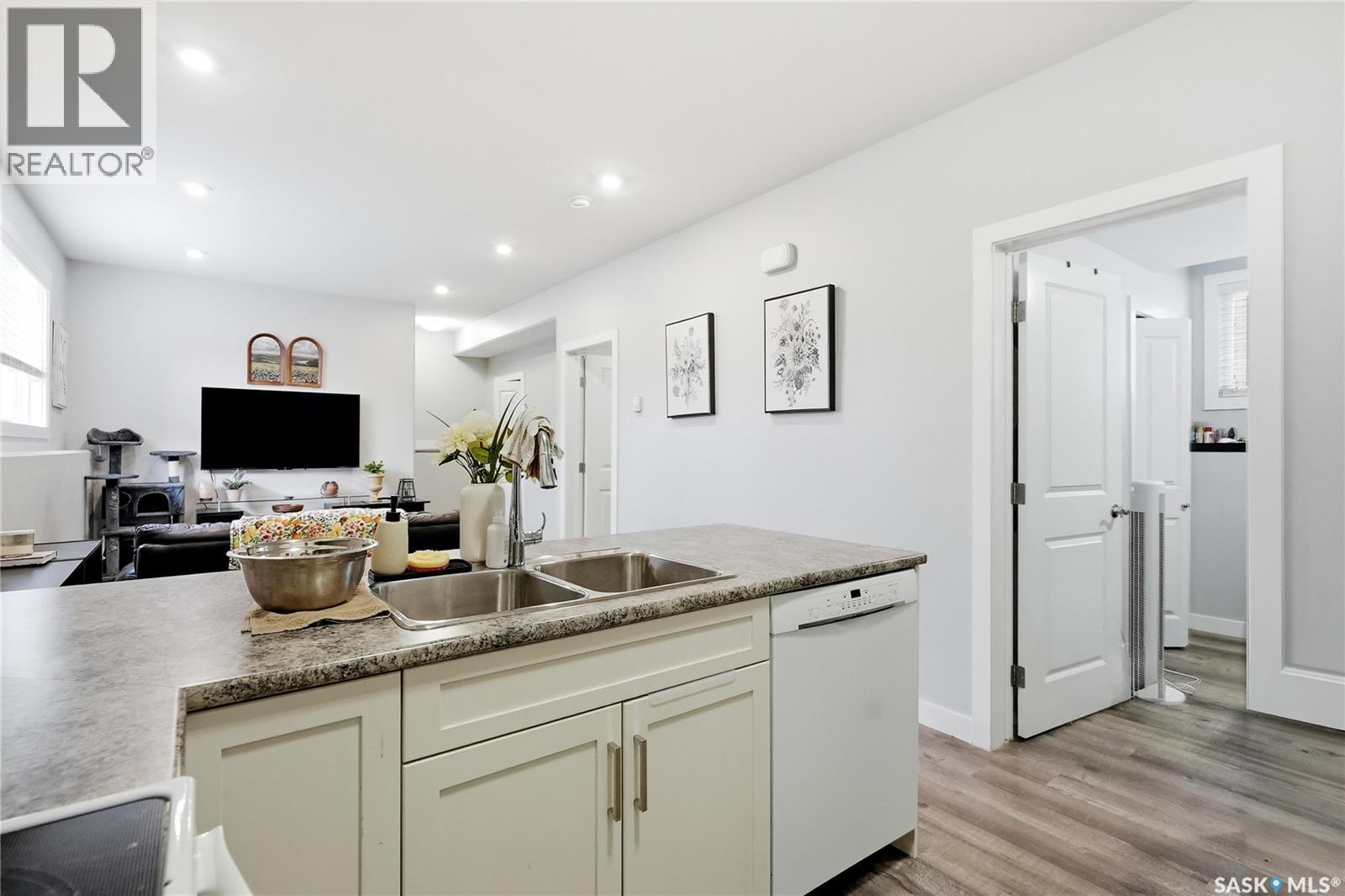 415 Boykowich Street, Saskatoon, SK - Indoor Photo Showing Kitchen With Double Sink