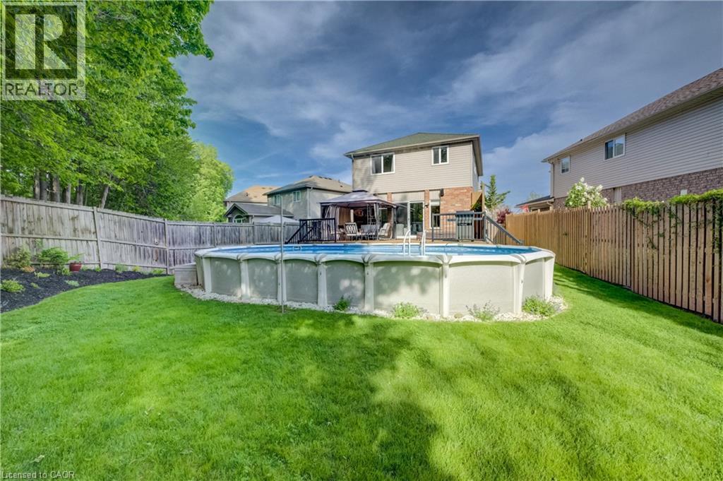 295 Oprington Place, Kitchener, ON - Outdoor With Above Ground Pool With Backyard