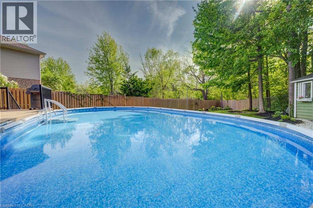 295 Oprington Place, Kitchener, ON - Outdoor With Above Ground Pool With Backyard