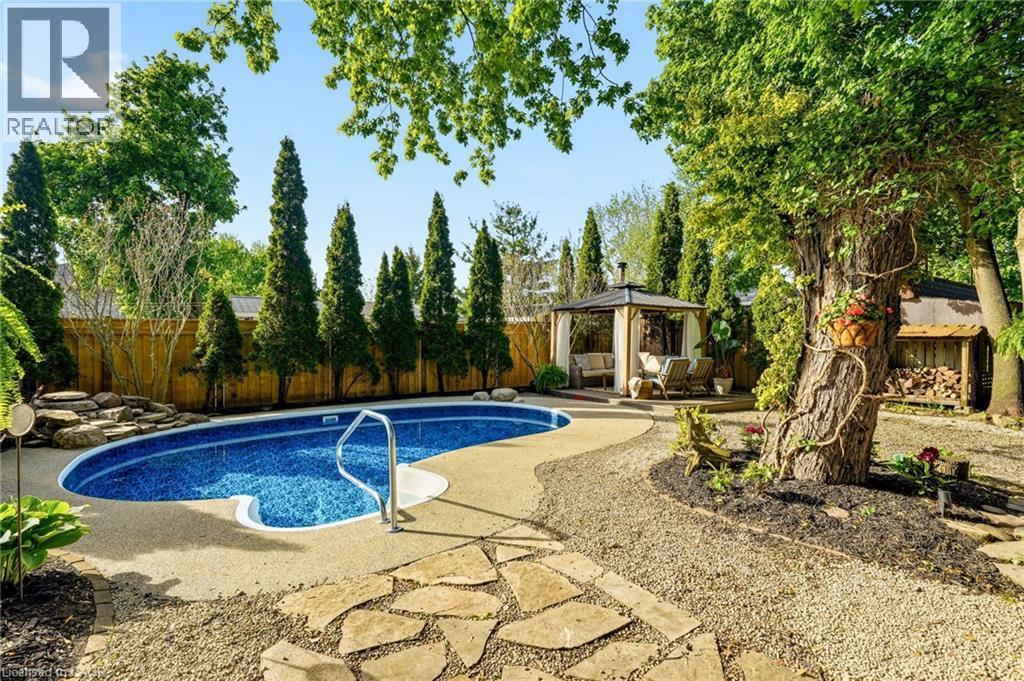 329 Plains Road W, Burlington, ON - Outdoor With In Ground Pool With Backyard