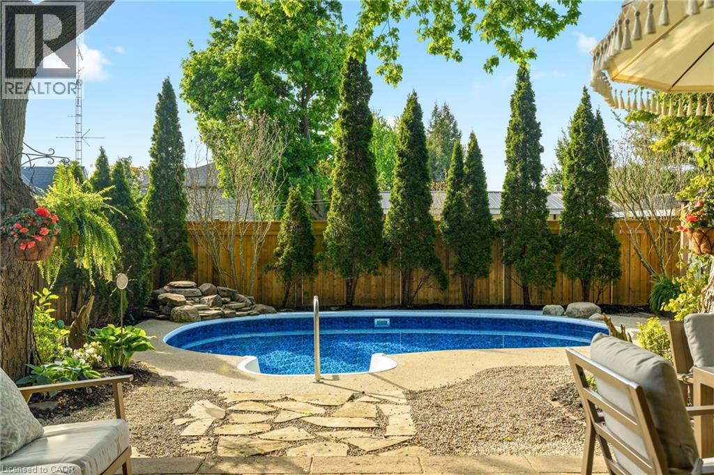 329 Plains Road W, Burlington, ON - Outdoor With In Ground Pool With Backyard