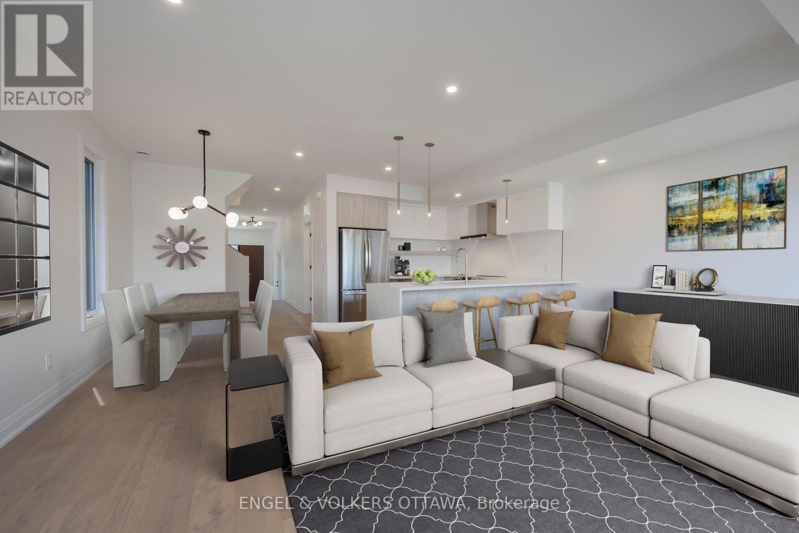 Virtually Staged - 75A Granton Avenue, Ottawa, ON - Indoor Photo Showing Living Room