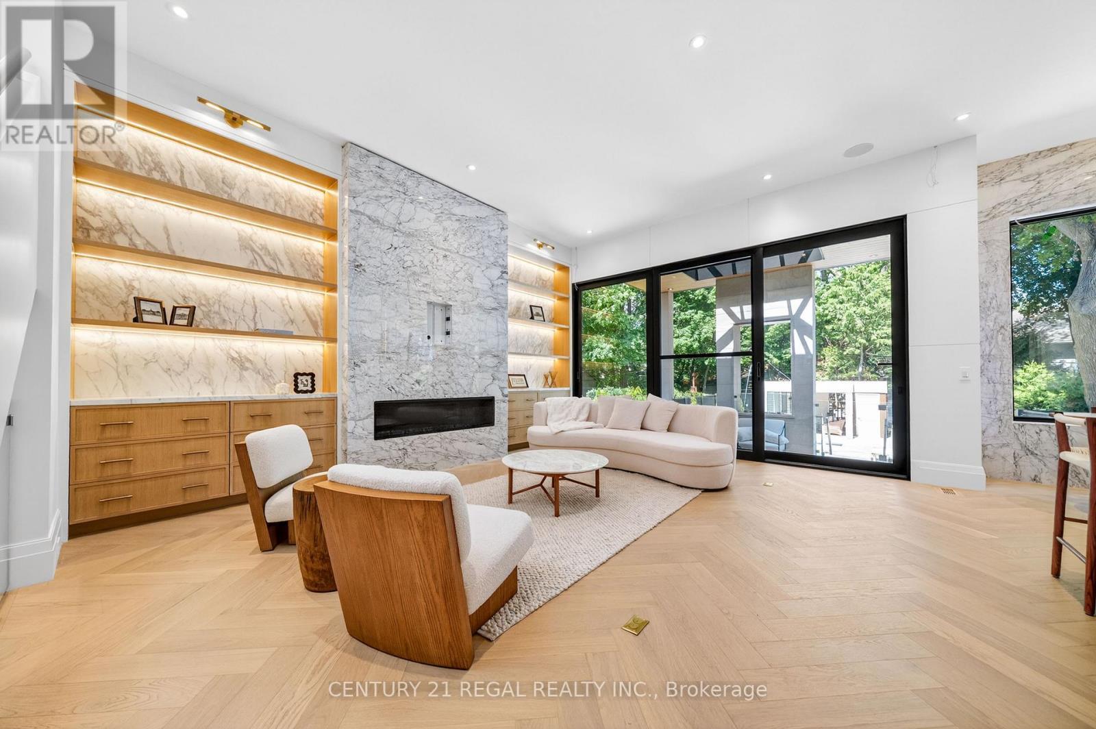 43 Wanless Crescent, Toronto, ON - Indoor Photo Showing Other Room With Fireplace