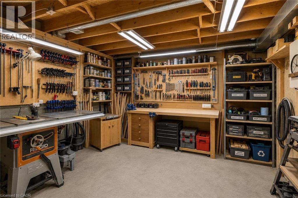 workshop - 307 Orkney Street W, Caledonia, ON - Indoor Photo Showing Basement