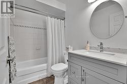 Main bath updated with new vanity & toilet -